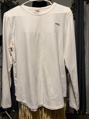 AYBL Cream Long Sleeve Crewneck Shirt